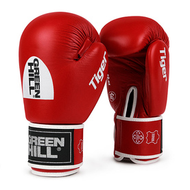 Боксерские перчатки TIGER одобренные AIBA красные